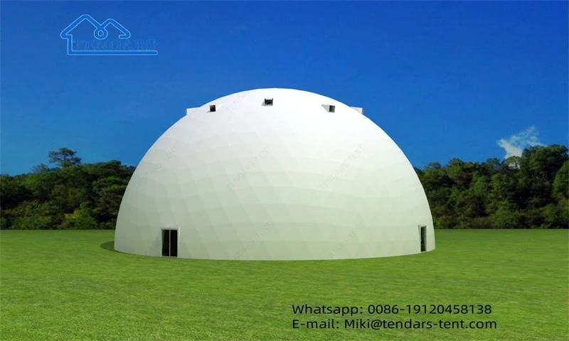 Key Features Of 30m Diameter Dome Tent With Glass Door Key Features Of 30m Diameter Dome Tent With Glass Door