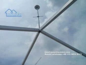 Preto e branco telhado pavilhão Marquee tenda fácil configuração de pagode para cerimônia ao ar livre